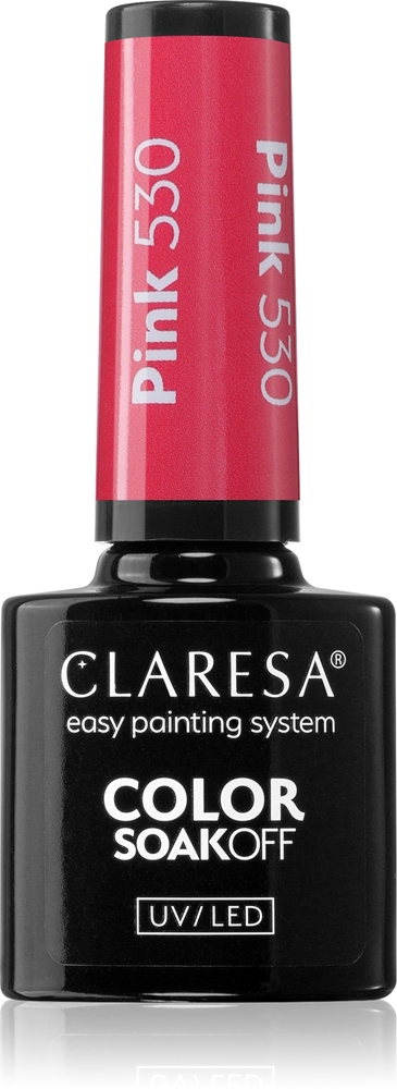 

Гель-Лак для ногтей Soakoff UV/LED с эффектом радуги и взрывом Claresa, atspalvis pink 530 5 гр