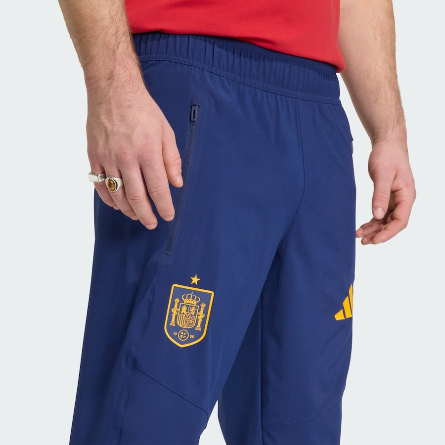 Зауженные спортивные брюки ADIDAS PERFORMANCE Spanien Tiro, темно-синий — фото 4