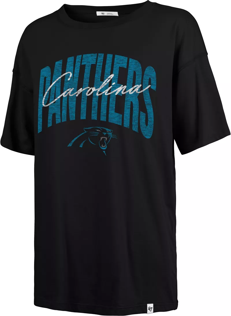 

Женская свободная черная футболка Sadie '47 Carolina Panthers Sadie