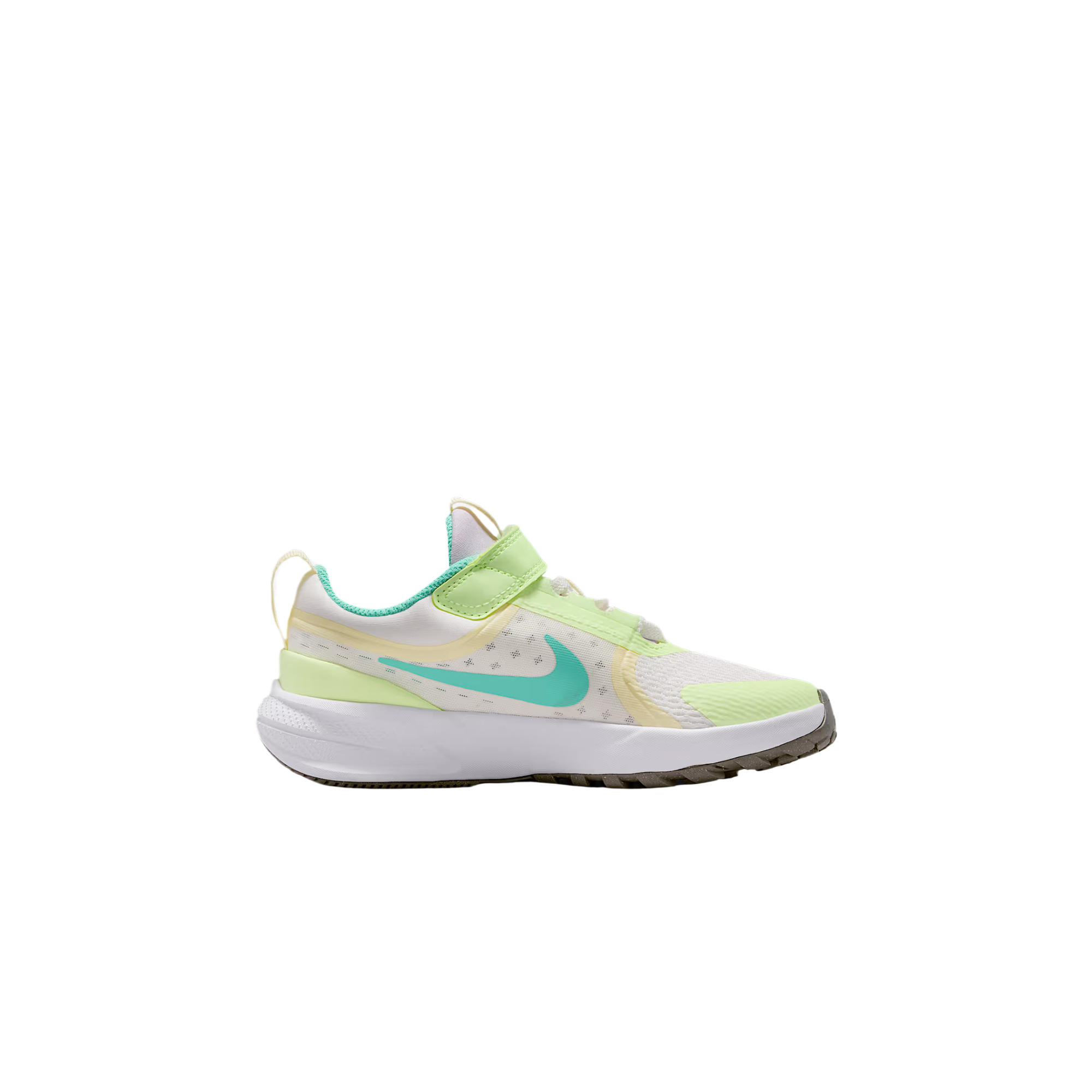 Звездные бегуны 5 детские беговые кроссовки Nike, белый/фиолетовый/зеленый — фото 3