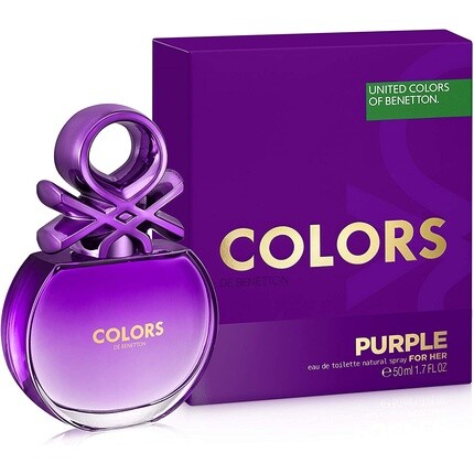 Женская туалетная вода Benetton Colors de Benetton Purple Eau De Toilette 50ml for Women — фото 2