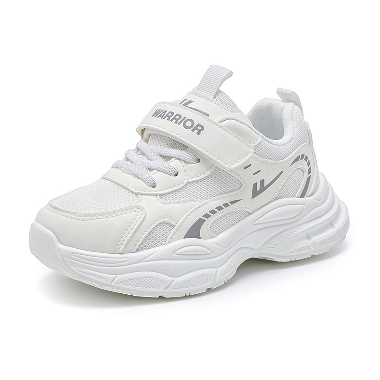 Детские кроссовки для бега Low top с амортизацией, дышащие, легкие и устойчивые к истиранию WARRIOR, экрю — фото 3