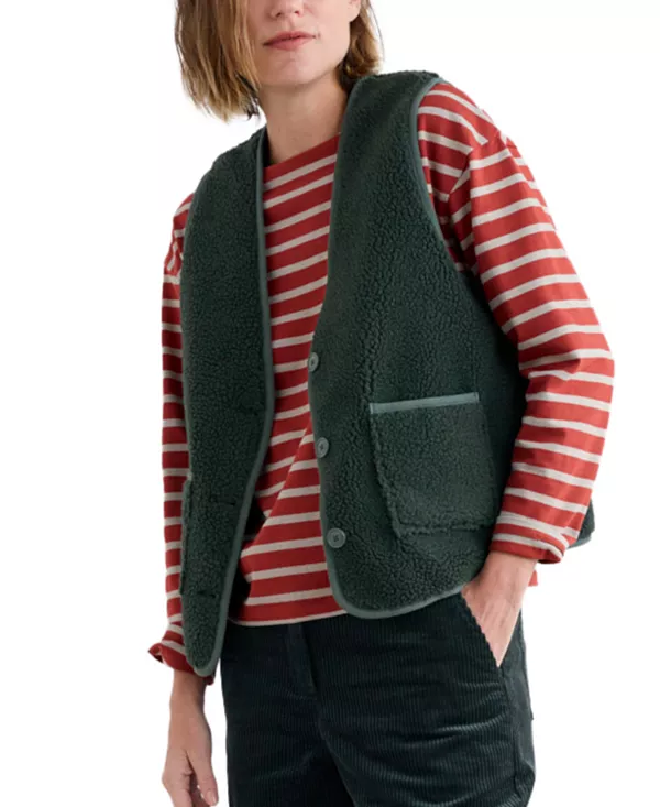 

Женский безрукавный жилет «Доброжелатель» Seasalt Cornwall, зеленый