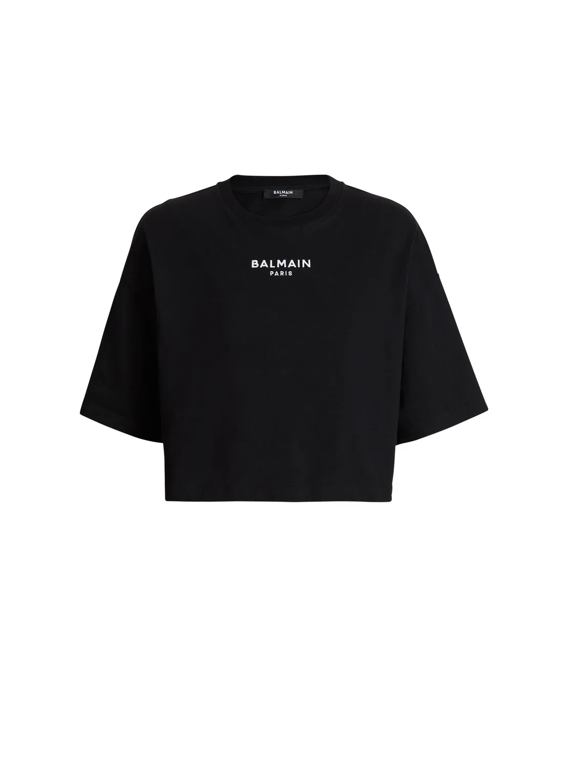 Футболка «BALMAIN Paris» с вышивкой, черный