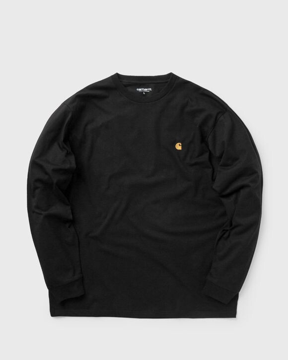 

Футболка Carhartt Wip Chase Longsleeve, цвет black / gold