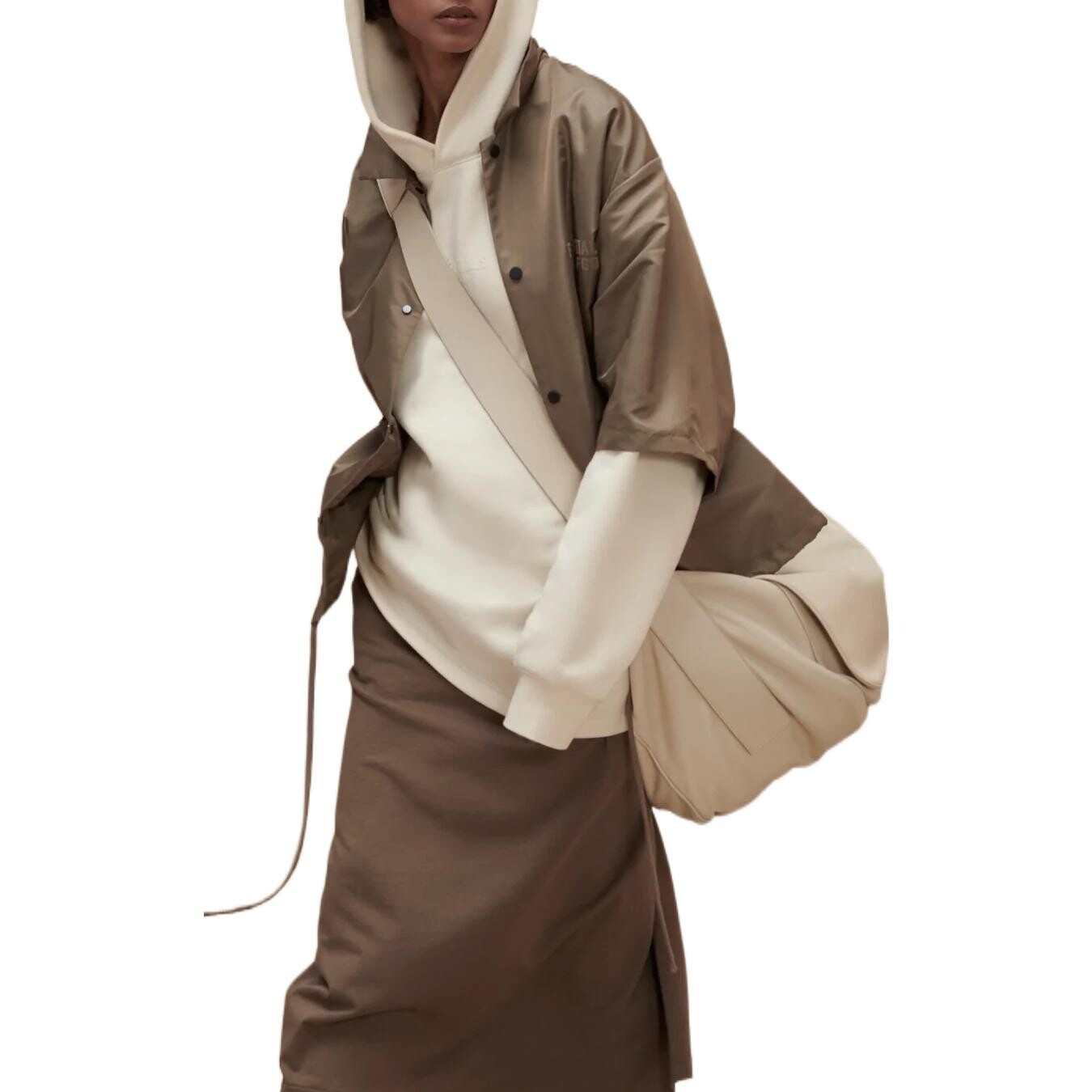 Рубашка унисекс дерево Fear Of God Essentials, цвет Wood — фото 3