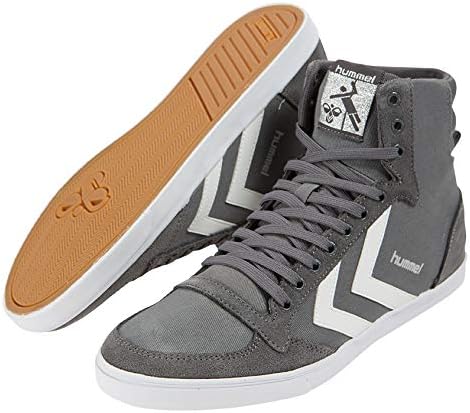 Мужские высокие кроссовки Hummel, белый/серый — фото 4