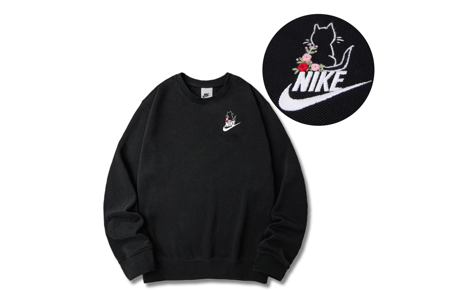 

Толстовка унисекс черная Nike, черный