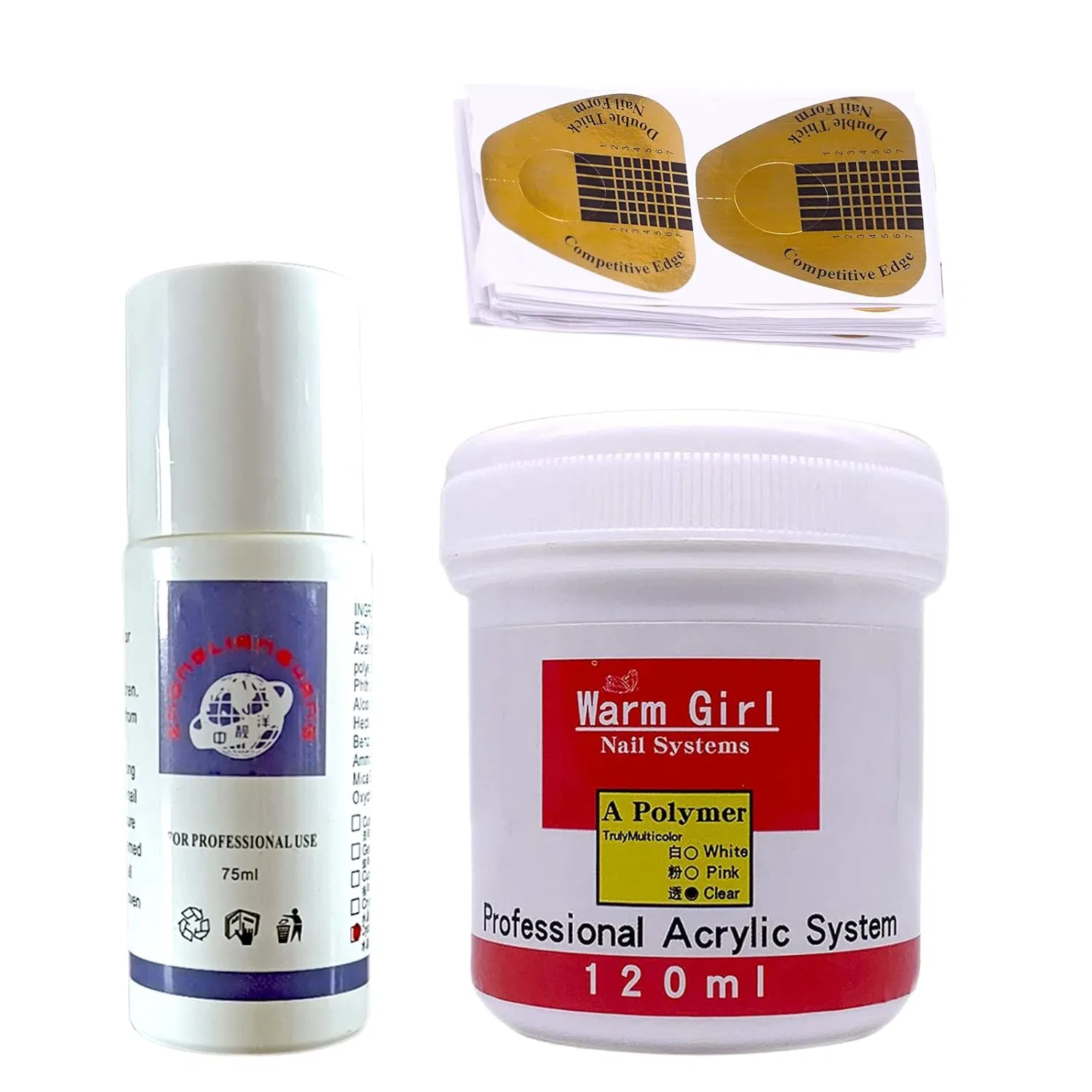 Набор для акрилового наращивания ногтей Warm Girl Warm Girl