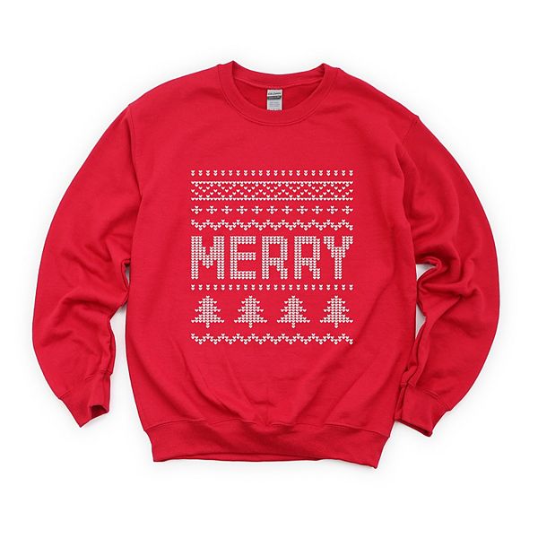 

Свитшот женский с принтом Ugly sweater merry Simply Sage Market, Red, Зеленый, Свитшот женский с принтом Ugly sweater merry Simply Sage Market, Red