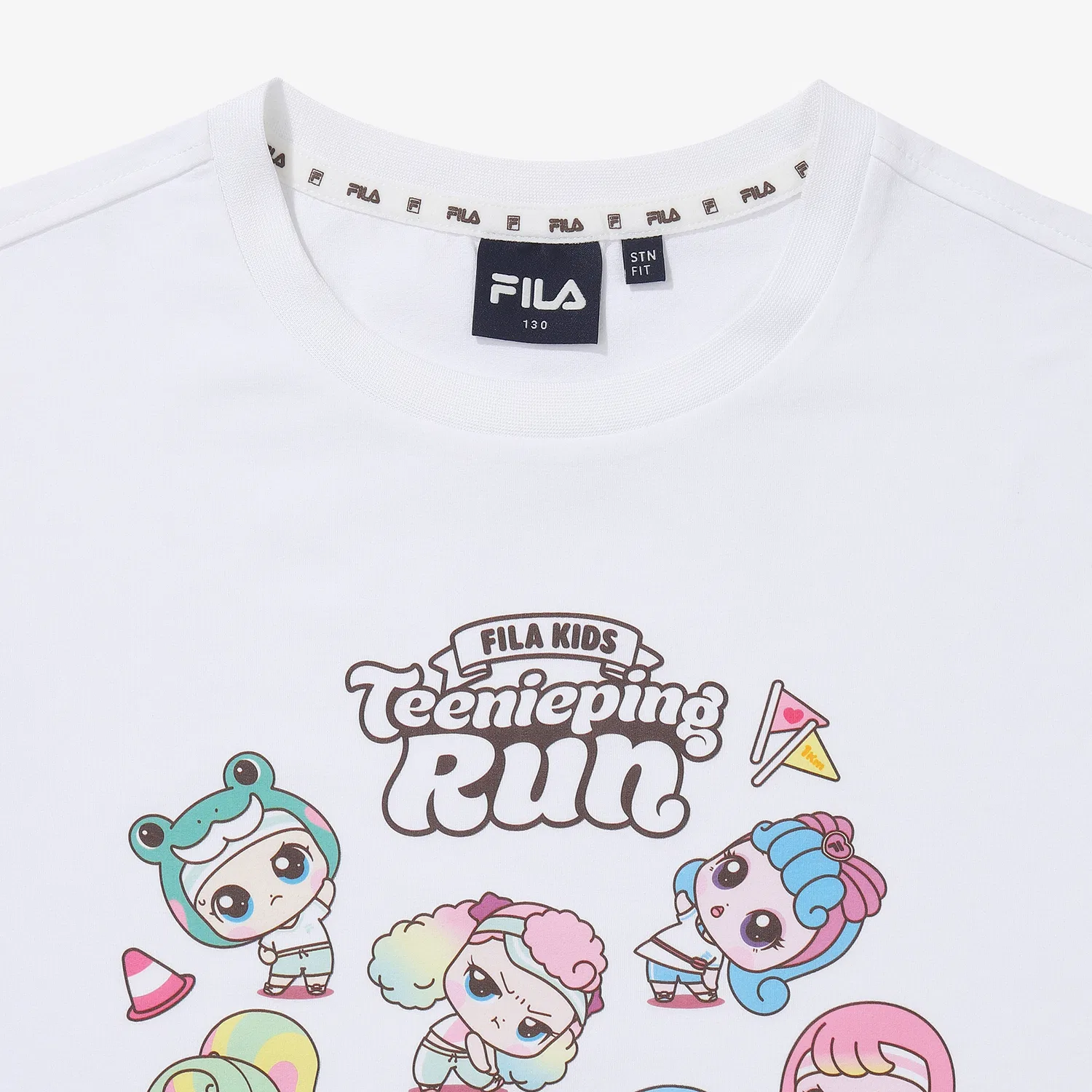 Детская футболка Drywave Princess Catch Teenieping белая от Fila Kids — фото 2