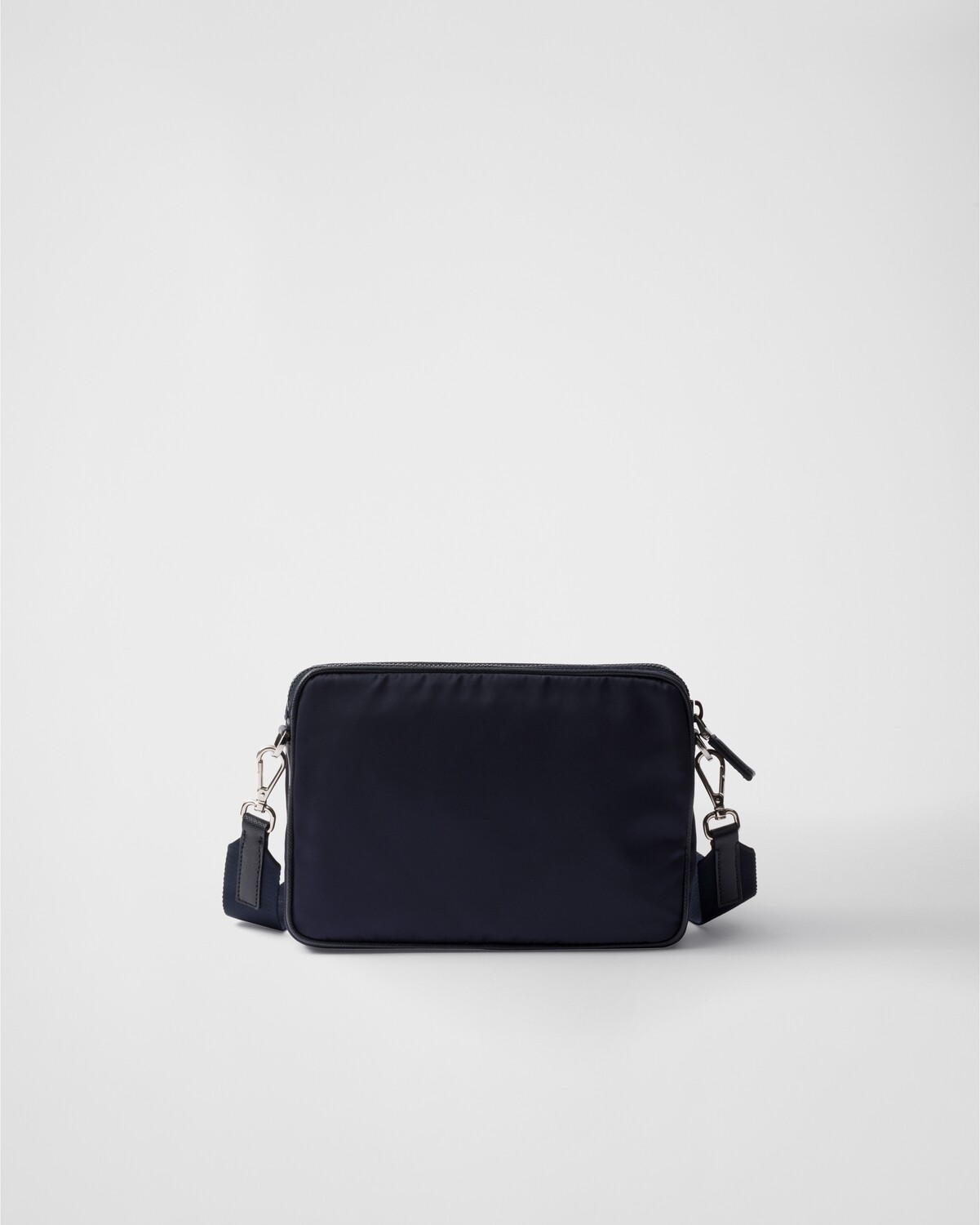 Сумка через плечо из Re-Nylon и сафьяновой кожи Prada, темно-синий — фото 4