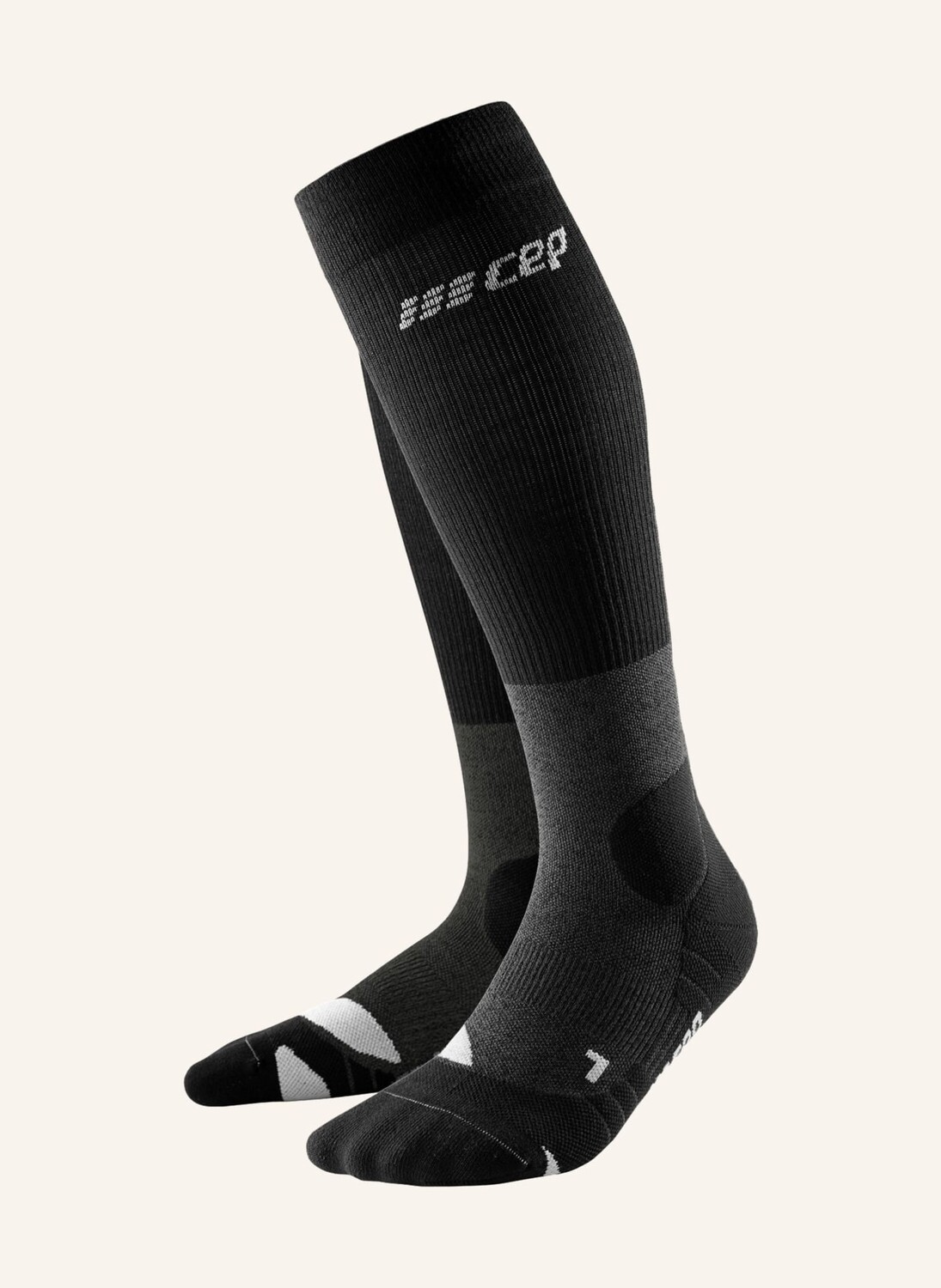 

Треккинговые носки hiking merino kneehigh с компрессией cep, серый