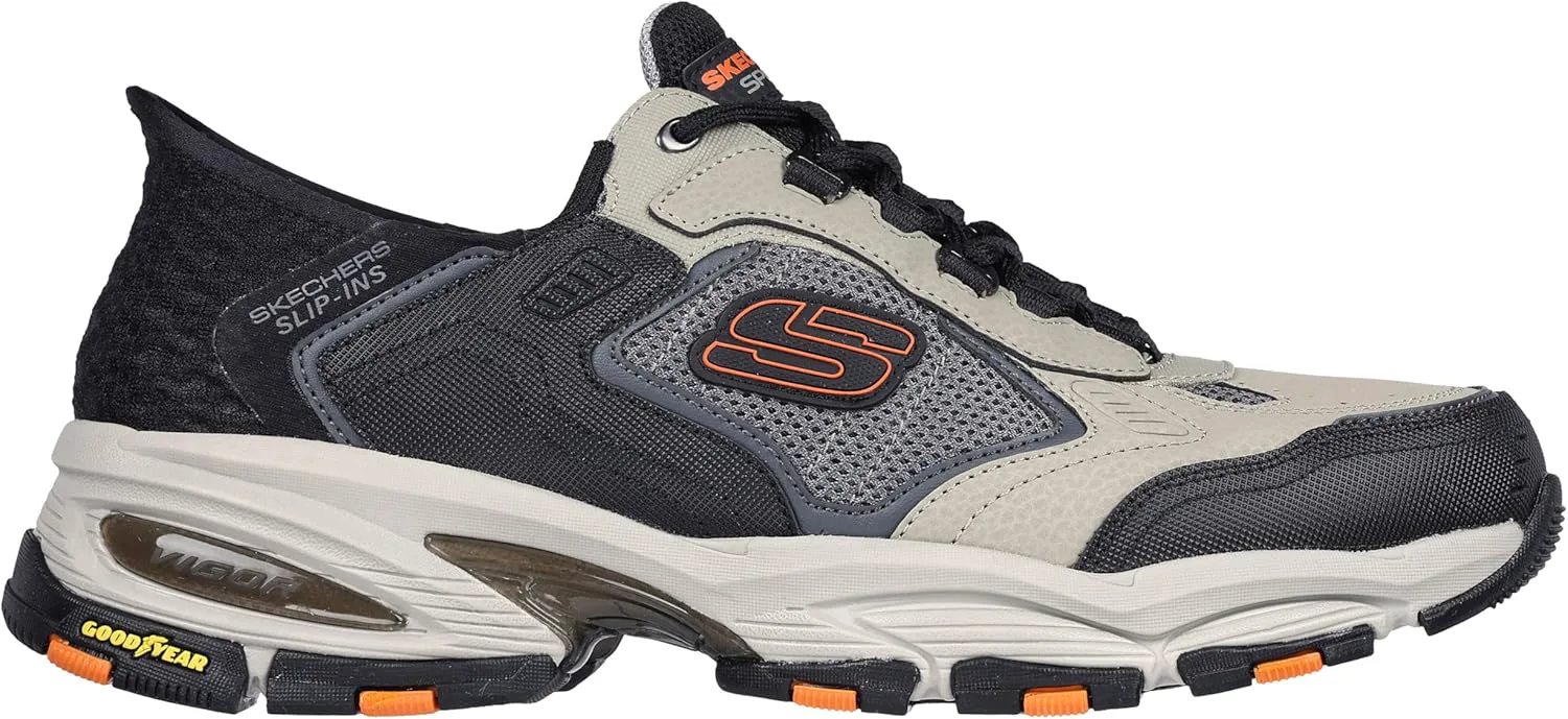 Мужские кроссовки Skechers Vigor 3.0 Drafting Slip-on без шнурков, черный — фото 4