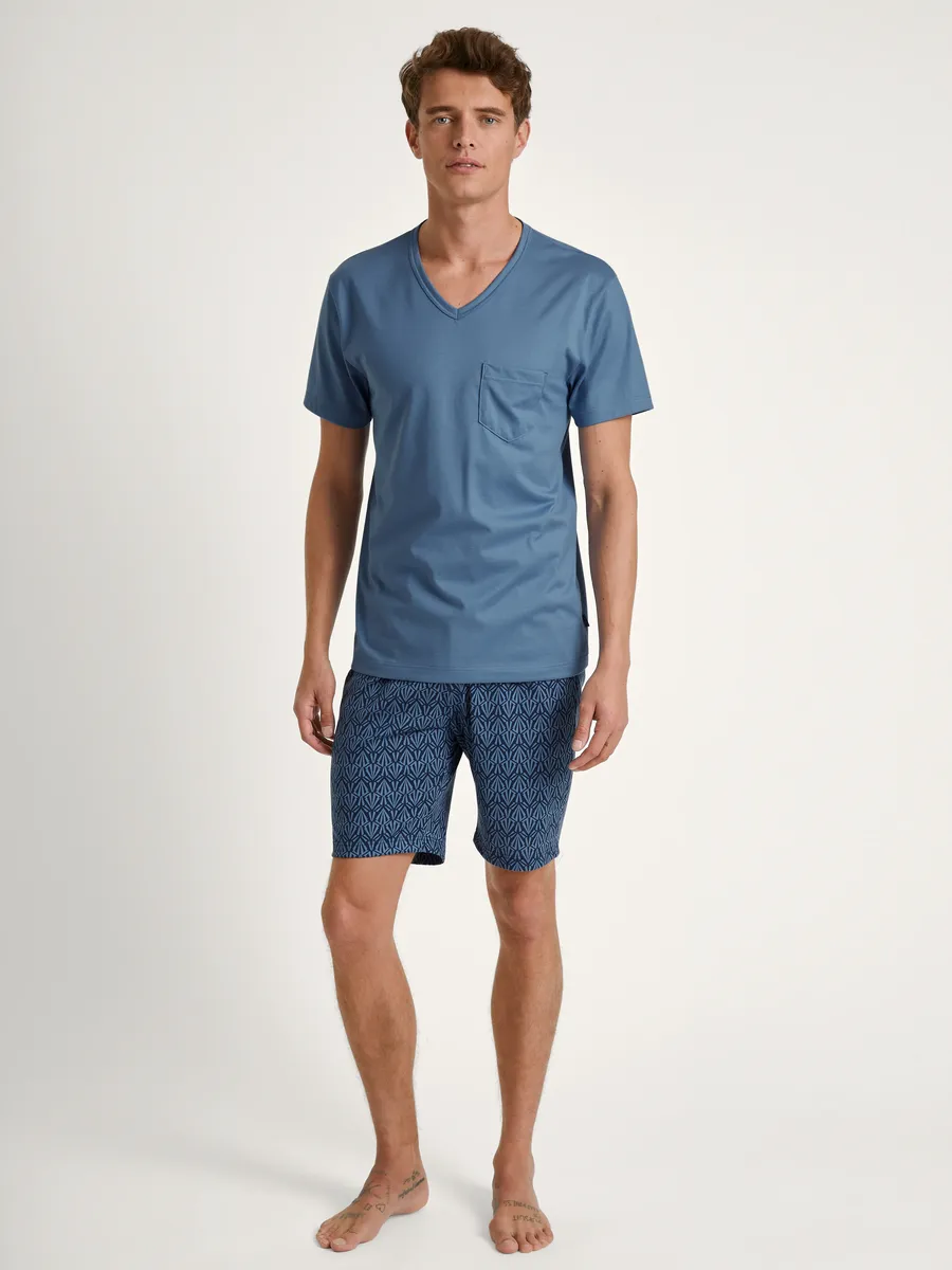 

CALIDA Shorty "Relax Imprint 2" (2 шт.), с накладным нагрудным карманом, цвет Coronet Blue