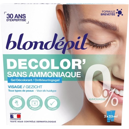 

Blondepil Гель для снятия краски без аммиака для лица 25 мл - Упаковка из 2 шт Blondepil Homme