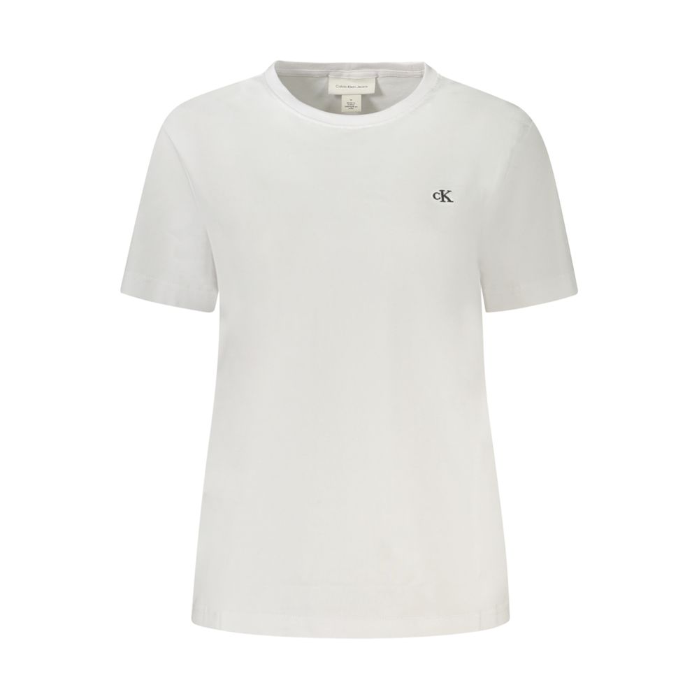 

Белая хлопковая футболка Calvin Klein, белый