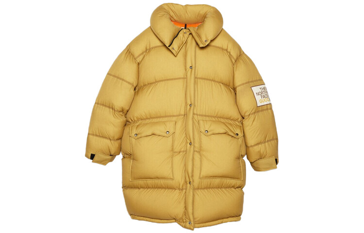 

Пуховик женский Gucci x The North Face, желтый