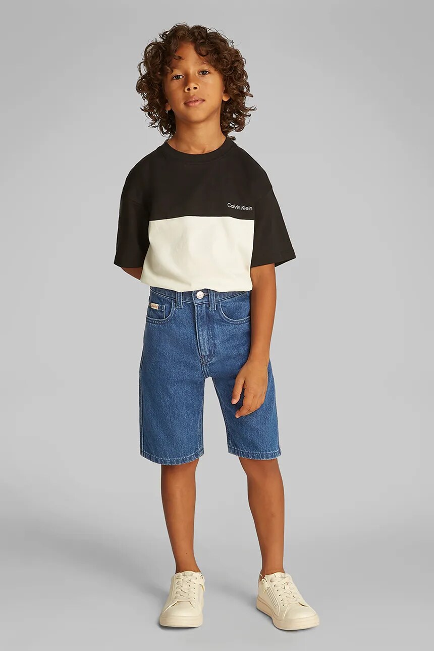 

Детские джинсовые шорты Calvin Klein Jeans, синий