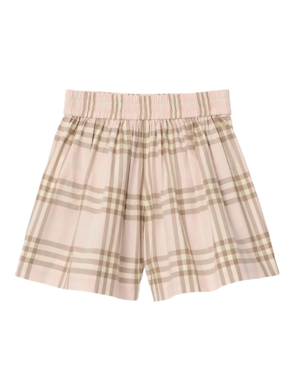 Шорты с эластичным поясом Burberry Kids, розовый — фото 2