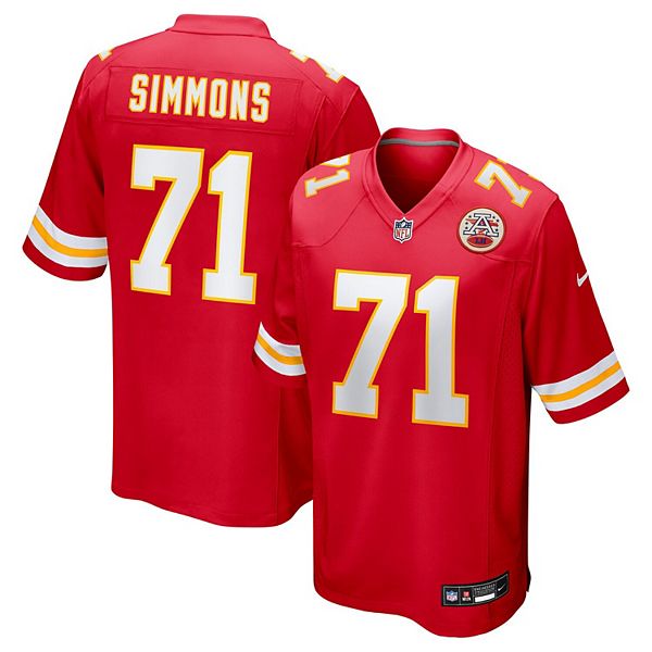 

Мужская футболка Josh Simmons Kansas City Chiefs 2025 NFL Draft First Round Pick Nike
