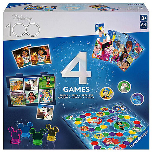 

Настольная игра Disney 100Th Anniversary 4 In 1 Games Box