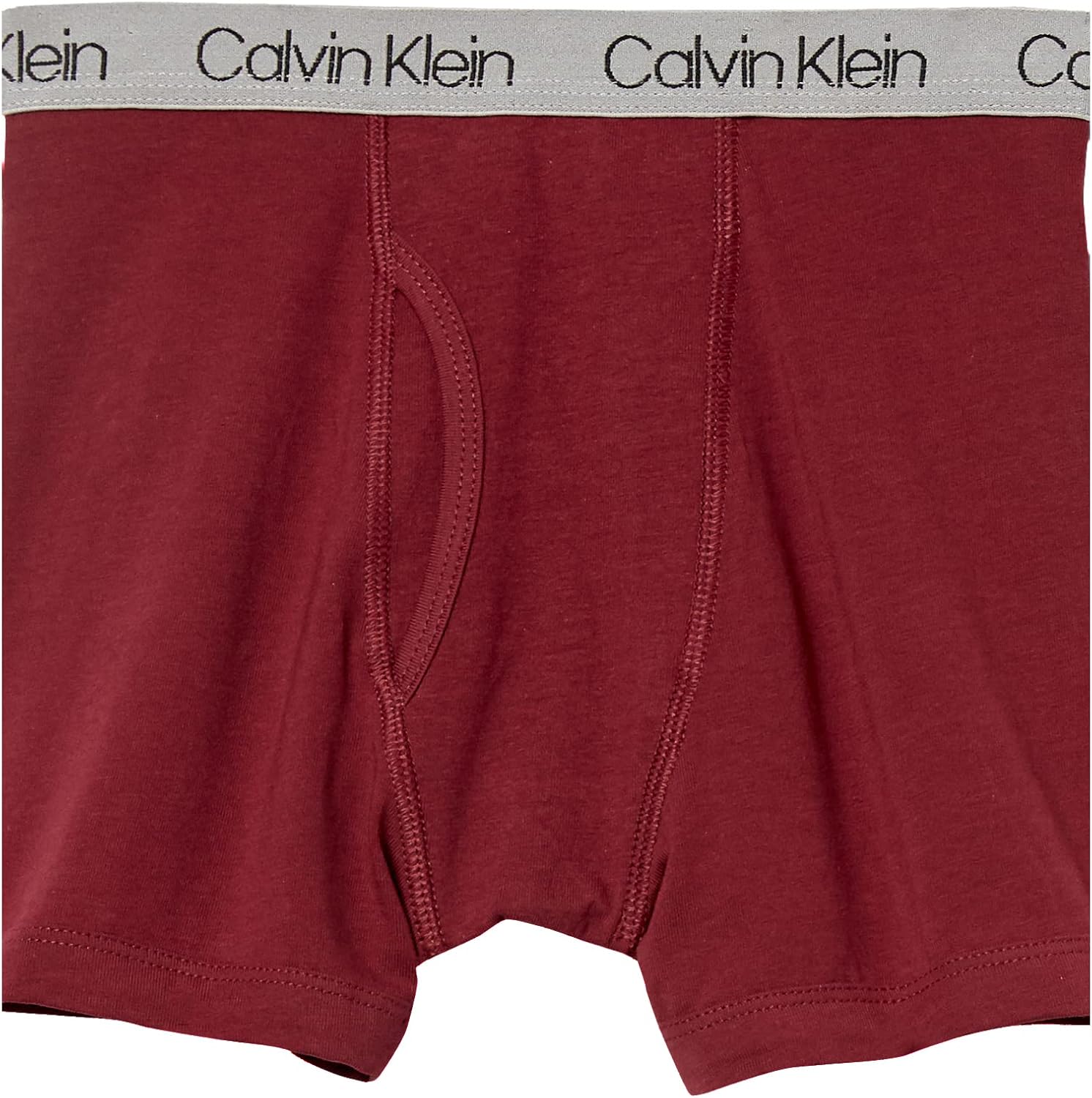 Комплект из двух пар трусов-боксеров Calvin Klein для мальчиков | Премиальный хлопок, комфорт, Olivine Outline Camo/Zinfandel — фото 3