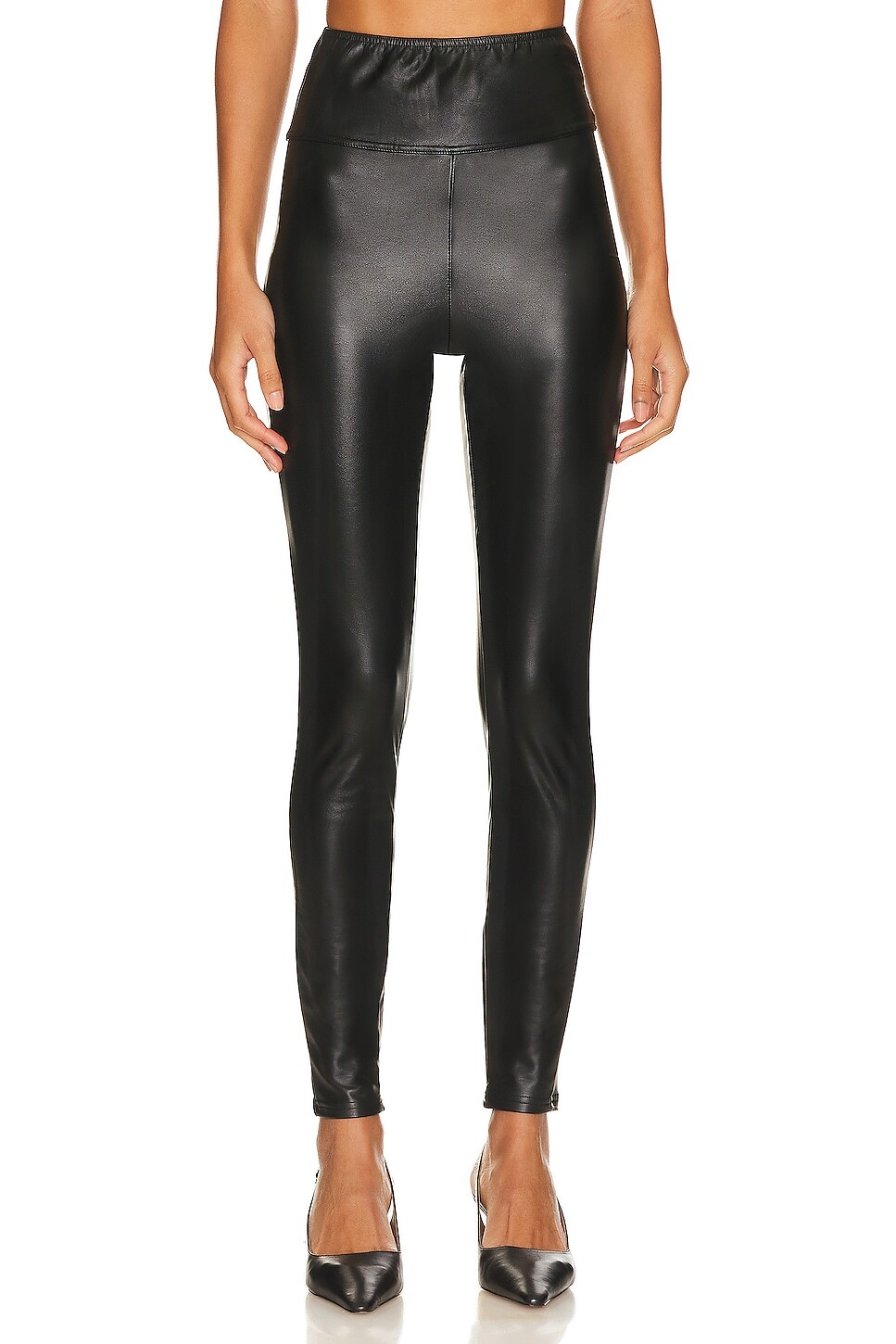 

Леггинсы WeWoreWhat Faux Leather, черный