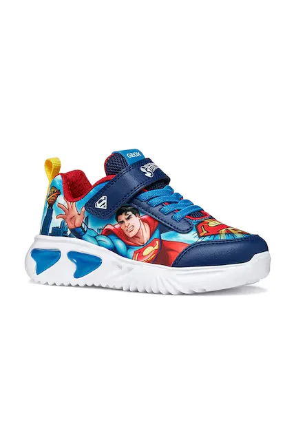 Кроссовки детские ASSISTER x Superman Geox, синий