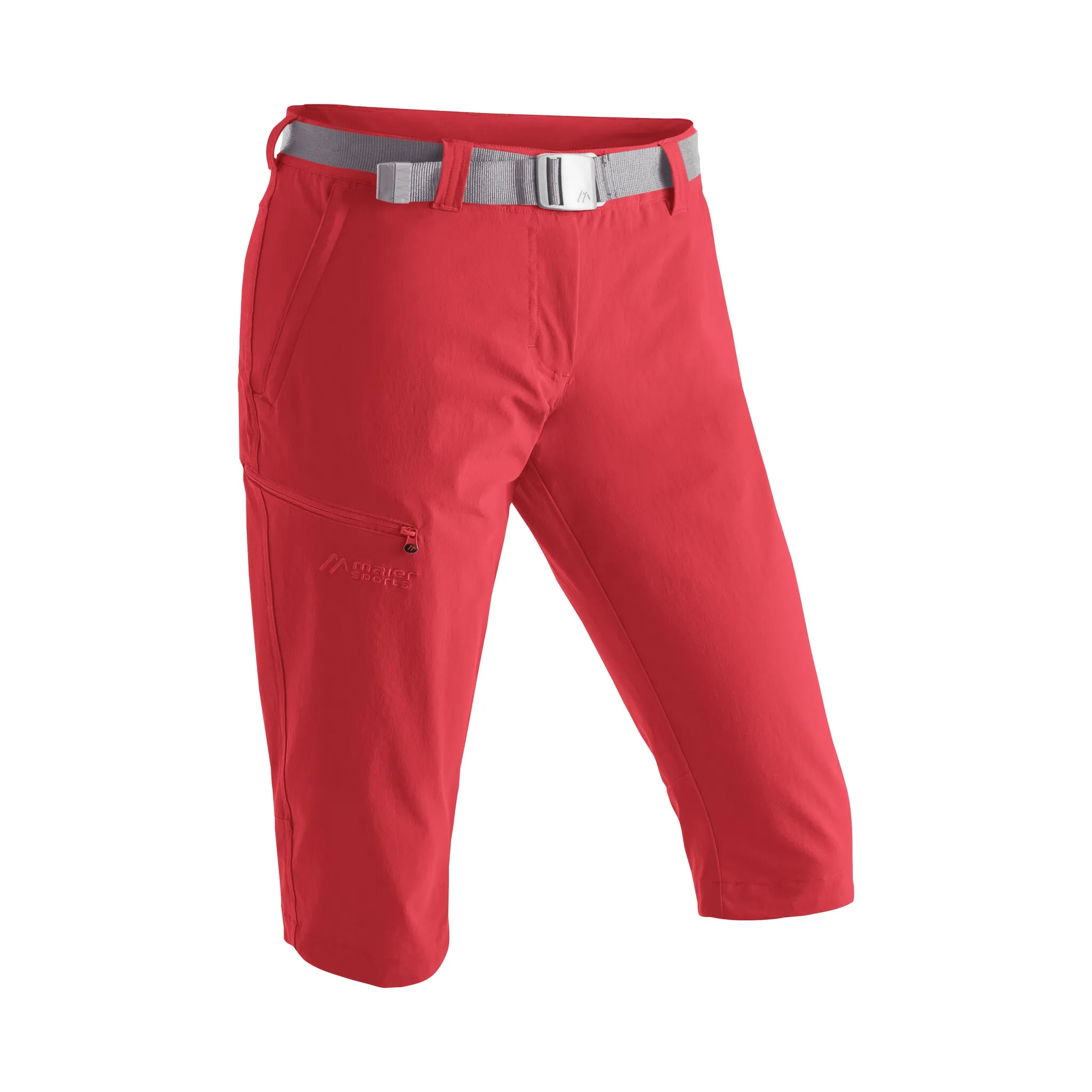 

Капри Maier Sports "Inara slim 3/4", женские походные брюки, дышащие уличные брюки, брюки 3/4 с 3 карманами, красный