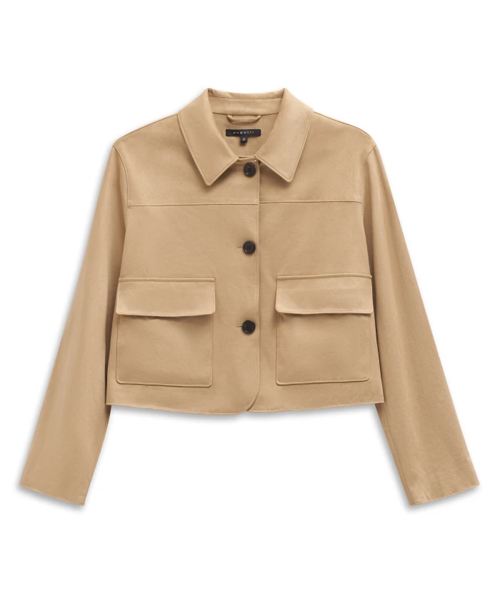 

Короткая куртка из искусственной замши. Bugatti, бежевый