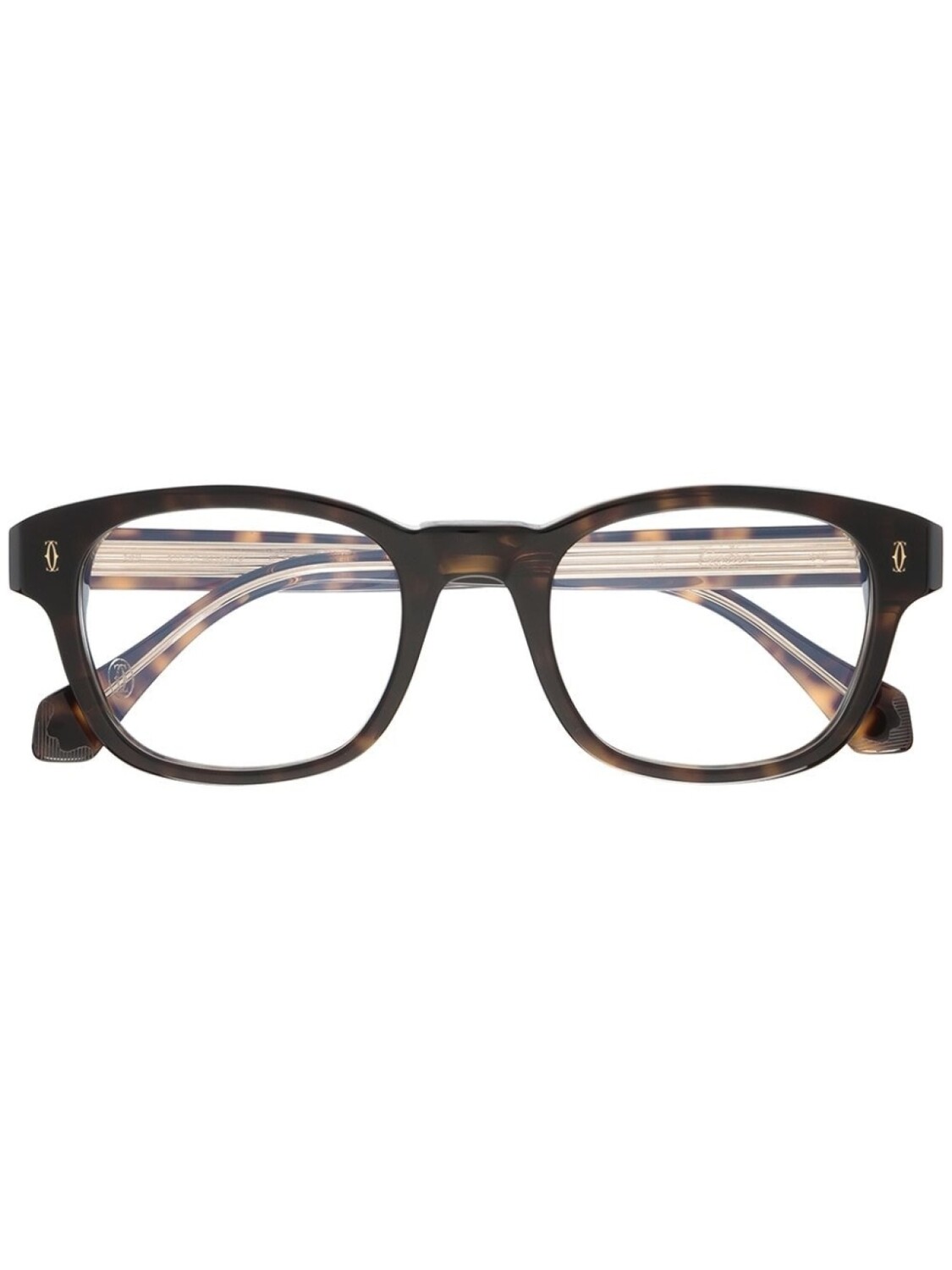 

Cartier Eyewear очки в круглой оправе черепаховой расцветки, коричневый