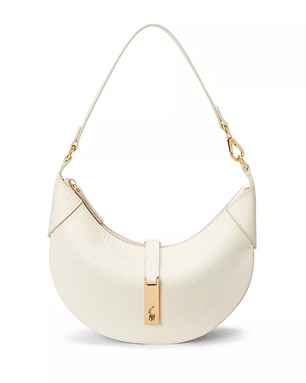 

Кожаная мини-сумка через плечо Polo ID Polo Ralph Lauren, белый