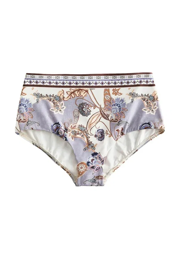 Бикини-трусы с высокой талией Next, cream blue paisley, кремово-голубой пейсли
