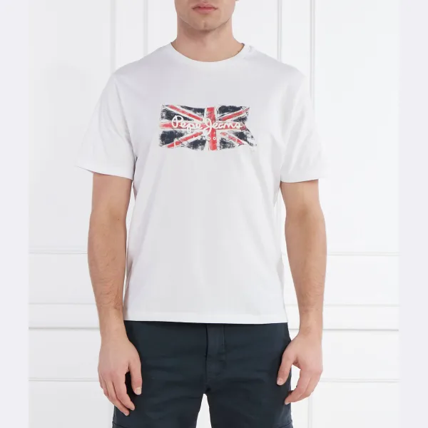

Футболка классического кроя Pepe Jeans London, белый