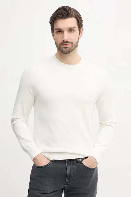 Свитер хлопковый Calvin Klein, белый