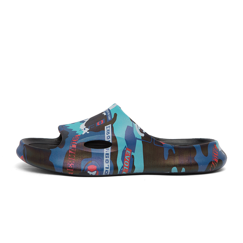 

Слайды Quiet Slip-Resistant Odor-Resistant Abrasion-Resistant Slide Slippers Men's CariteSport, белый/синий