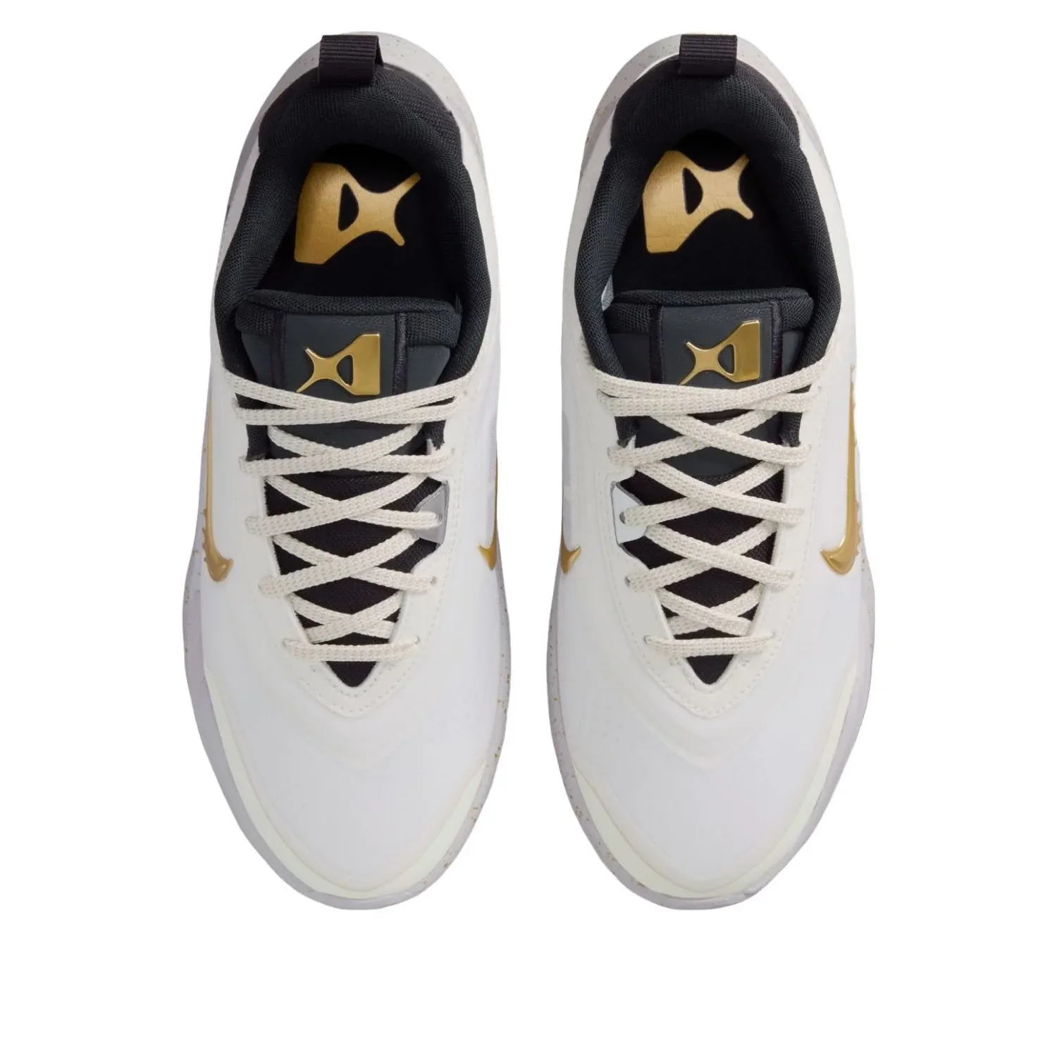 Кроссовки (GS) Nike A'One 'Gold Grillz', белый — фото 2