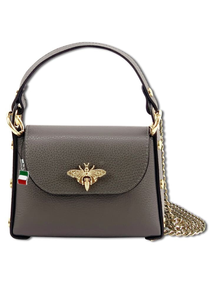 

Наплечная сумка Florence Umhängetasche Leder grau ca. 19cm