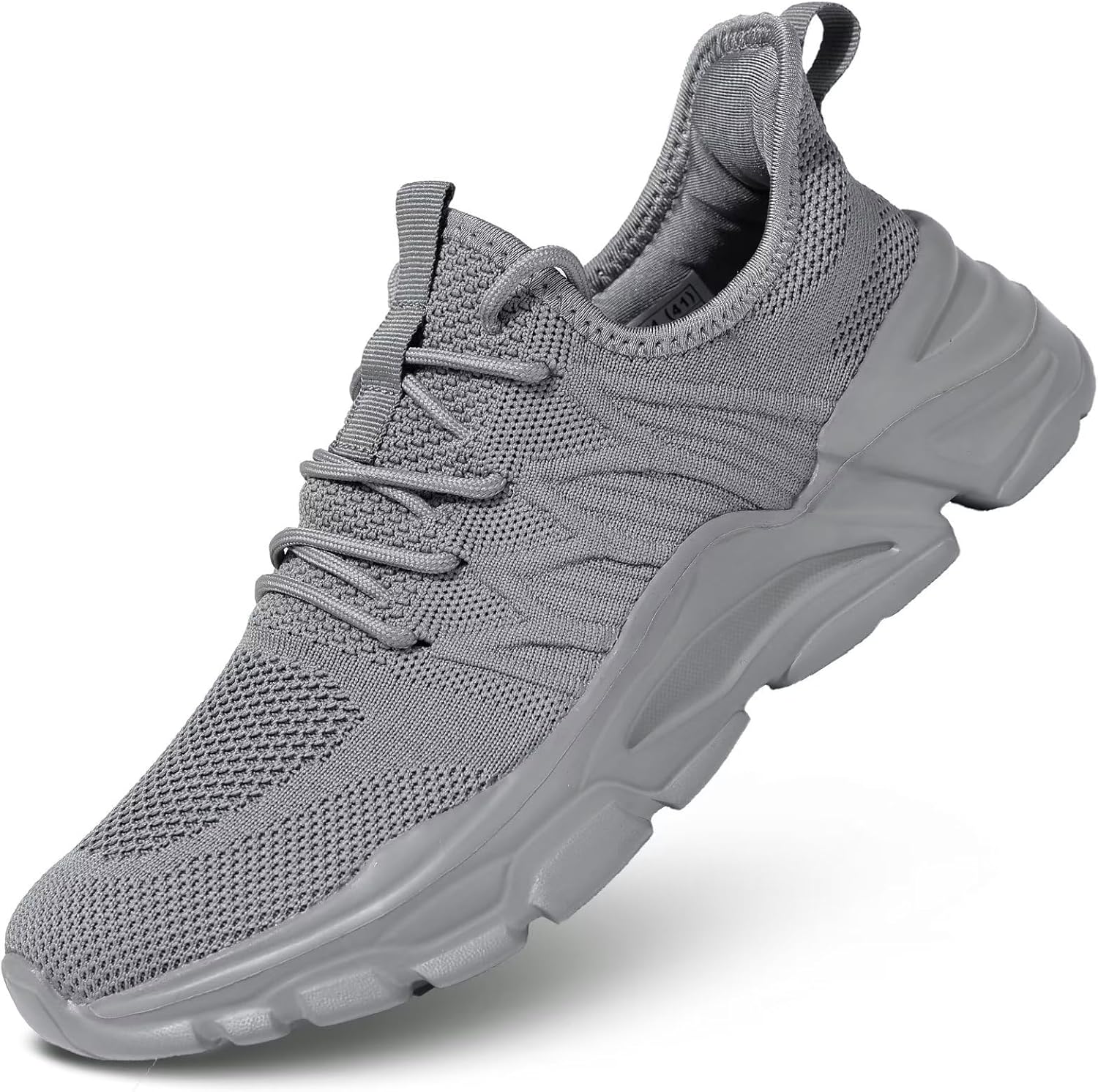 

Мужские кроссовки без шнурков для бега, спортивные прогулочные, легкие, дышащие, сетчатые, теннисные Socviis, серый