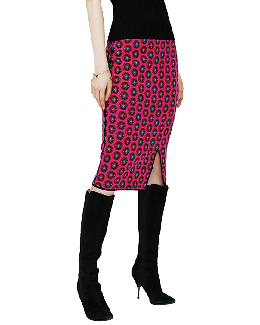 

Юбка-карандаш Diane von Furstenberg Gusta из смесовой шерсти, розовый