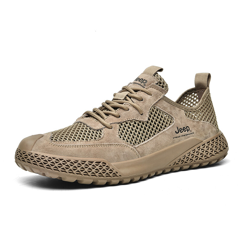 Кроссовки Jeep Casual Shoes Men Low-Top Khaki, хаки — фото 3
