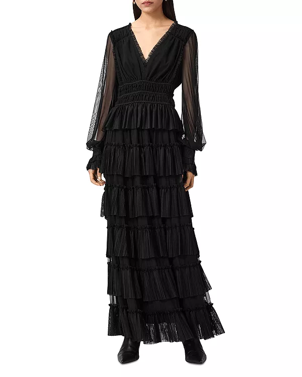 

Макси-Платье Xantara Allsaints, черный