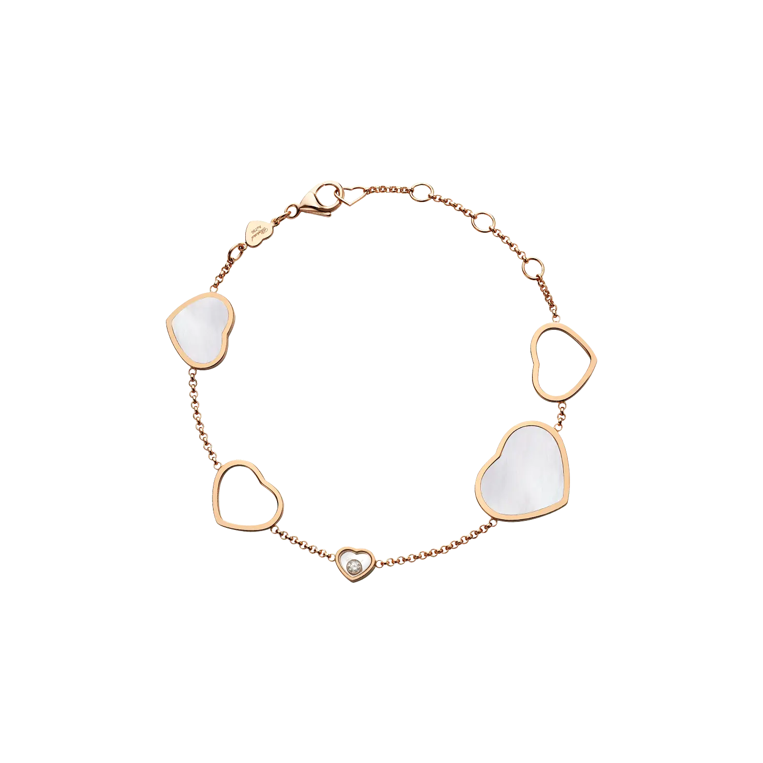 

Браслет Chopard Happy Hearts - Браслет, розовое золото, бриллиант, перламутр