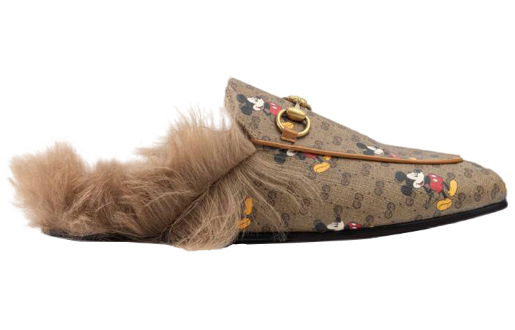 Тапочки (WMNS) Gucci Princetown Fur Lined Slipper x Disney 'Mickey Mouse' 603467-HWU30-8487 — фото 2