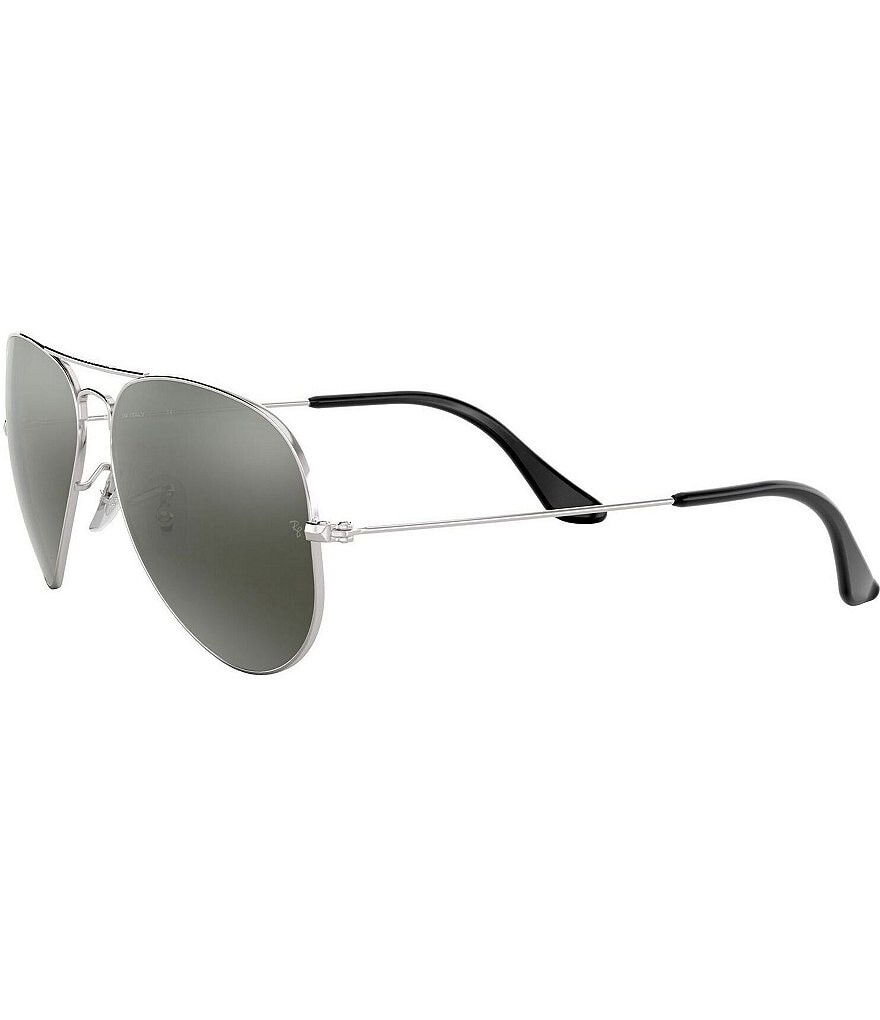 

Зеркальные солнцезащитные очки-авиаторы унисекс Ray-Ban, серебро