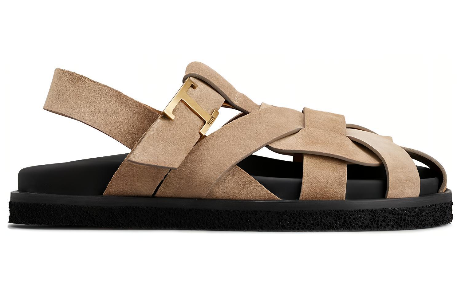 Сандалии из замши Caged TOD'S, original shoe box included — фото 3