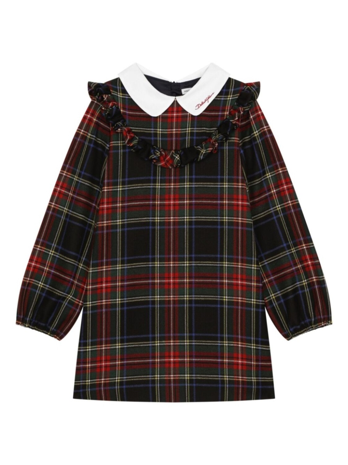 

Dolce & Gabbana Kids платье в клетку, черный