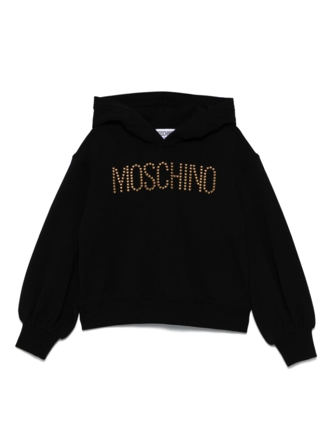 

Moschino Kids худи с логотипом, черный