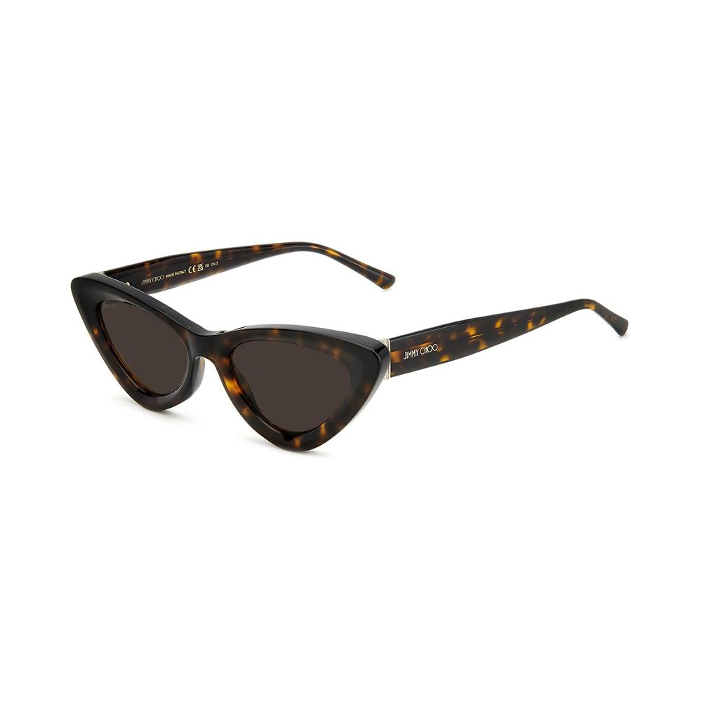 

Коричневые солнцезащитные очки из ацетата Jimmy Choo Eyewear